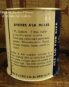 oysters, tin can, Miles, Norfolk, Virginia, VA, oysters A'La Miles, recipes