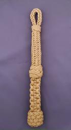 Hand-tied Marlinspike Bell Rope -- 10" length