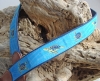 Sea Turtle Ribbon Belt with Leather Tabs