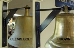 J.M. Loeffler Vintage US Navy Brass Foredeck Ships Bell w