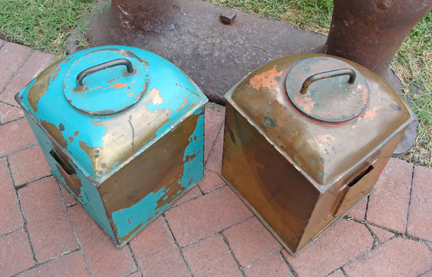 Pair of vintage Brass Perko Running Lights - nautical lantern