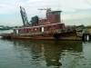 Salvaged Mahogany Ship's Door - Tugboat Esso Massachusetts