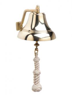 Brass Boat or Yacht Bell -- 7" diam. (new)