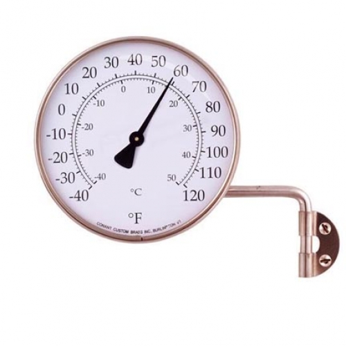 Outdoor Dial Thermometer Copper New Skipjack Nautical Wares