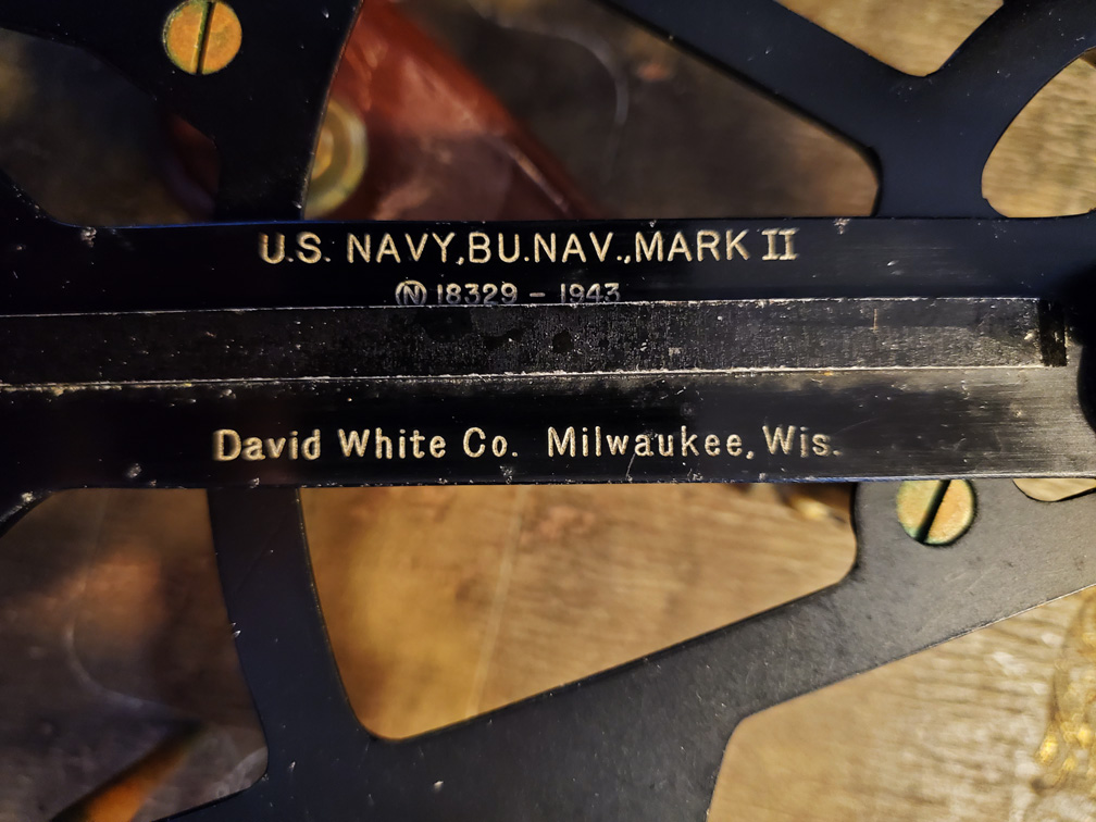 WWII US Navy David White & Co. Sextant: Skipjack Nautical Wares