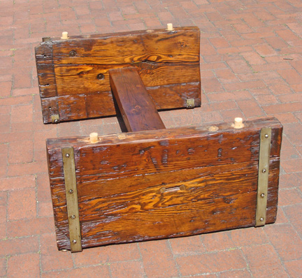 Authentic WW II Liberty Ship Hatch Cover Converted to Coffee Table