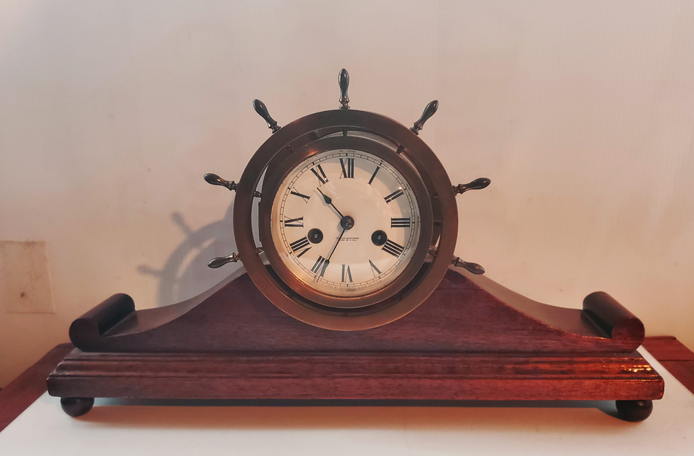 Waterbury Ships Bell Striking Clock Skipjack Nautical Wares
