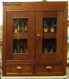 antique, 19th century, maritime, apothecary, cabinet, bottles schooner, bark