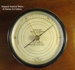 US Navy WWII Barometer Made by Friez Bendix Aviation