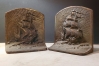 Antique Bookends- Spanish Galleons