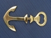 Anchor Bottle Opener, Solid Brass