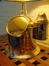 Brass Lifeboat Binnacle Table Lamp, closeup