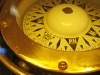 Brass Lifeboat Binnacle Table Lamp, compass