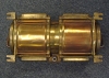 vintage Cast Brass Stacked Navigational Light, back view