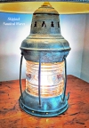 PERKO Anchor Light Nautical Table Lamp With Verdigris Finish