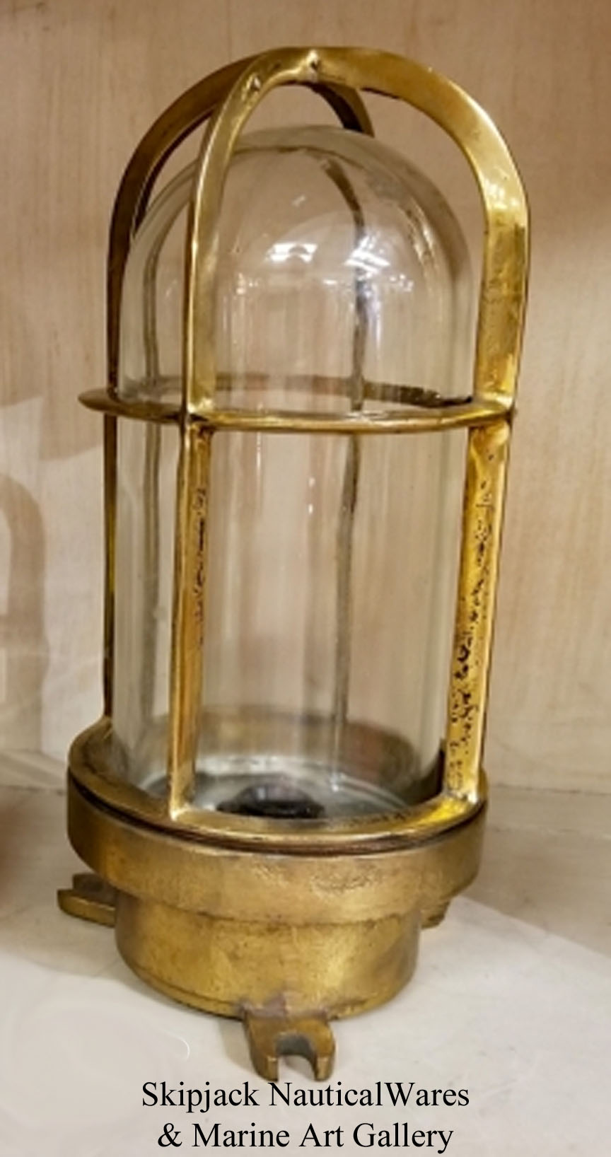 Vintage sales brass light