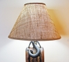 16 Inch Burlap-Covered Lamp Shade