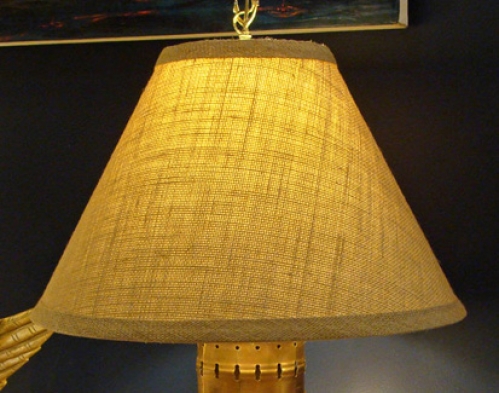 14 Inch Burlap Lamp Shade Skipjack, 14 Inch High Lamp Shade