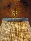 12 Inch Burlap-Covered Lamp Shade