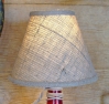 9 Inch Burlap-Covered Lamp Shade