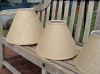 Burlap-Covered Lamp Shade - nautical decor