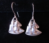 "Schooner" sterling silver sailboat earrings from the Barbara Vincent Collection