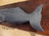 Vintage Carved and Painted Black Sperm Whale
