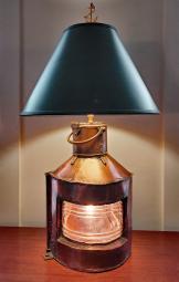 Authentic Copper Navigational Light Nautical Table Lamp