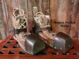 WWII Era Canvas and Brass Diving Boots