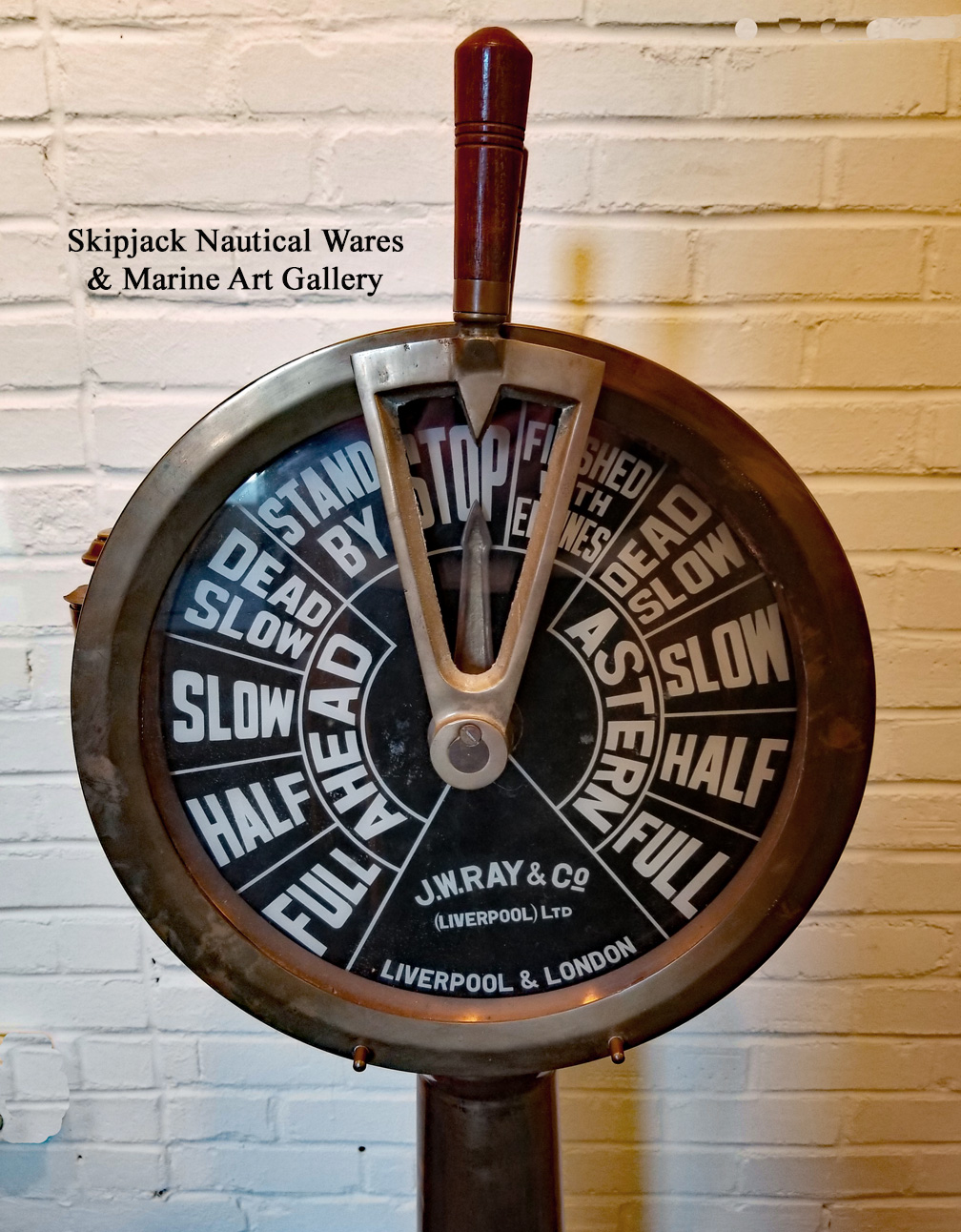 Vintage FullSize Replica Engine Order TelegraphJ.W. Ray & Co. Ltd