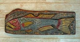 Big Bass Folky Fish Carving by Joe Marinelli