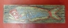Large Mouth Bass Folky Fish Art Bench by Joe Marinelli, top view