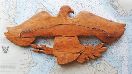 Antique Folk-carved Federal Eagle - maritime