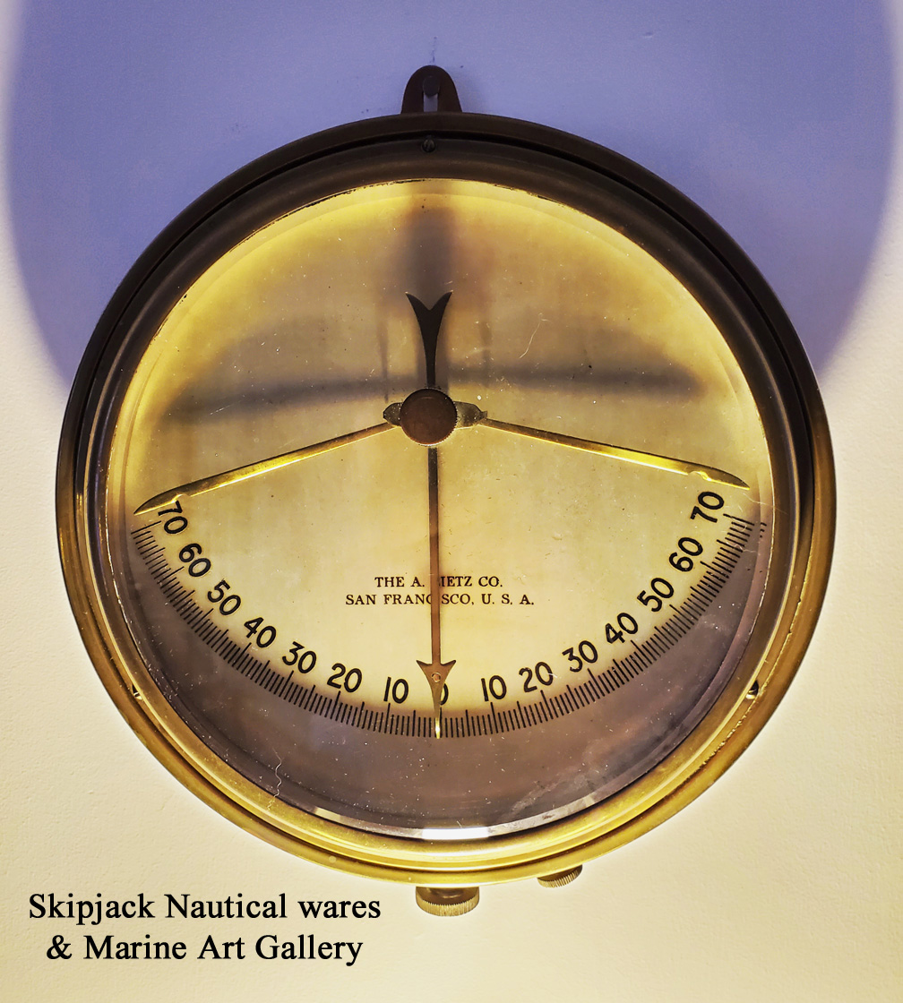 Inclinometer The A. Leitz Co. San Francisco, U.S.A. Skipjack Nautical