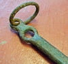 Antique Wrought Iron Marine Kedge Anchor, chain mounting ring