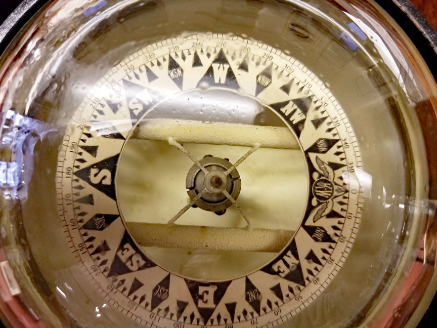 Kelvin White Boxed Spherical Compass: Skipjack Nautical Wares