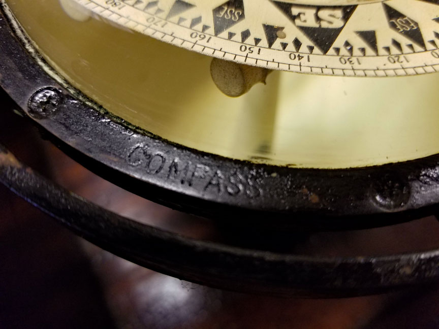 Kelvin White Boxed Spherical Compass: Skipjack Nautical Wares