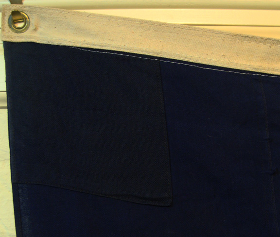 Shipping Company House Flag, corner construction