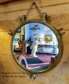 Antique Brass Porthole Window Rpurposed Nautical Mirror