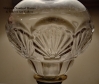 Antique, 19th century, early american pressed glass, kerosene, lamp, converted, electric, table lamp.  Rare, scallop shell, design
