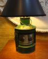 Starboard, Lantern, Nautical, Table, Lamp, authentic, re-purposed, lighting