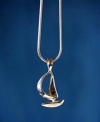 "Spinnaker" original sterling silver sailboat pendant from the Barbara Vincent Collection