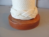 nautical marlinspike rope knotted lamp light wood base