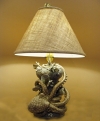 Handcrafted Porcelain Marine Octopus on Capstan Table Lamp by Kevin Collins