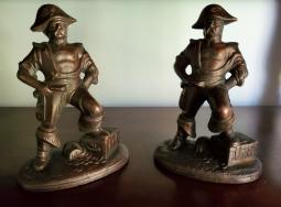 Antique Cast Iron Pirate Bookends