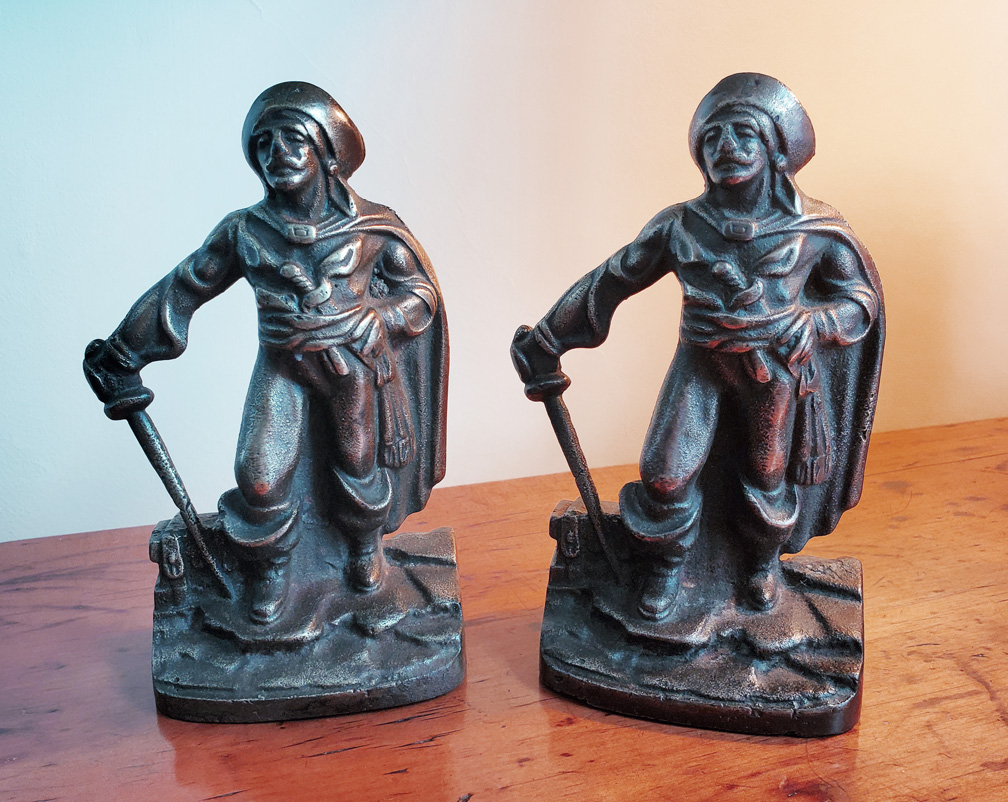 Pirate Buccaneers Antique Bookends Skipjack Nautical Wares