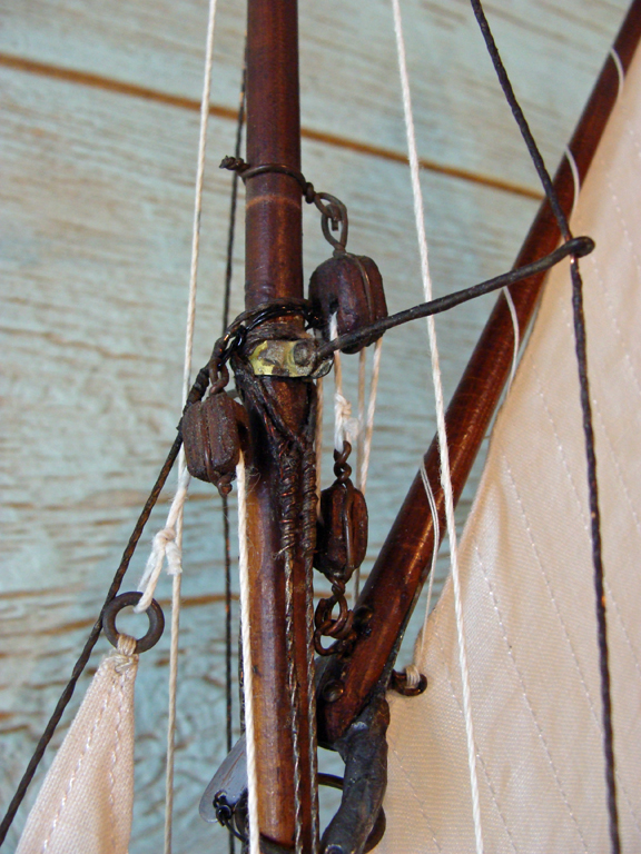 Sloop Pond Boat- Nautical Antiques- Antique Ship Model