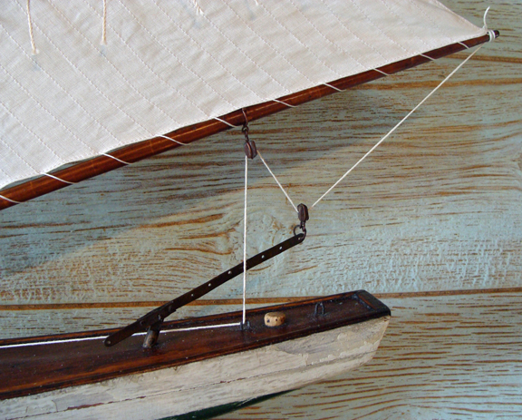 Sloop Pond Boat- Nautical Antiques- Antique Ship Model