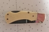 Lock Pocket Knife With Bone Handle Scrimshaw Clipper Ship