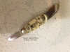 Scrimshaw Bone Pocket Knife by Linda Layden